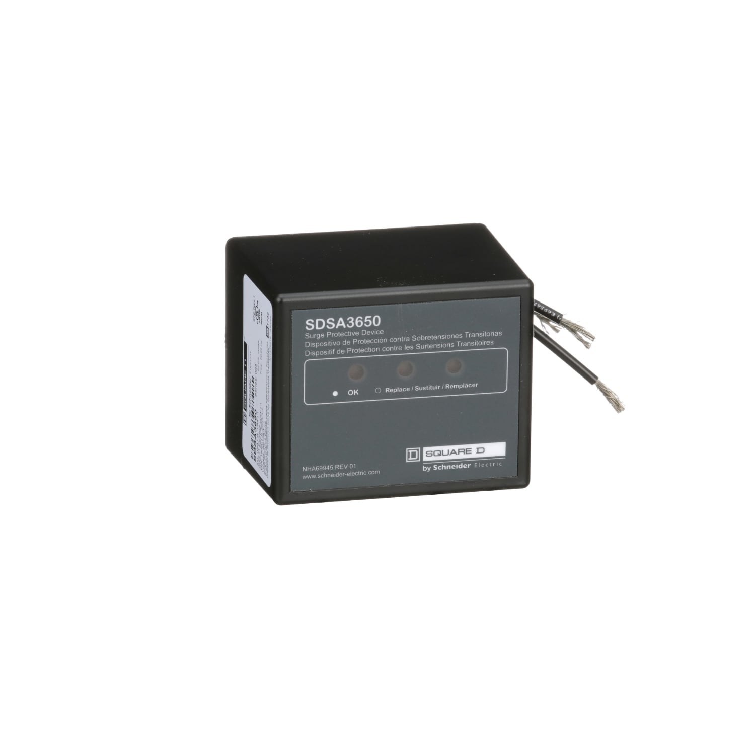Surge protection device, Surgelogic, 40kA, 600Y/347VAC, 3 phase, 4 wire, NEMA 4X