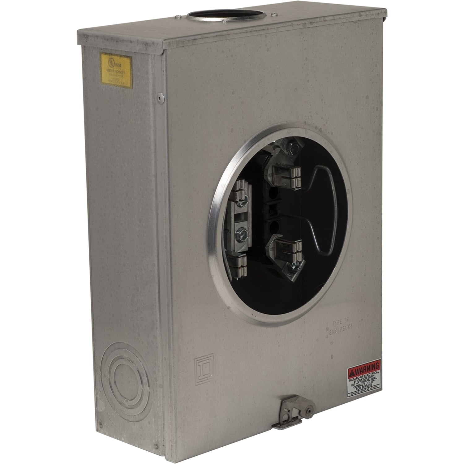 UATRS213B Meter Socket, Ringless, 1 Phase, 3 Wire, 4 Jaw, Series A, No Bypass, with no release