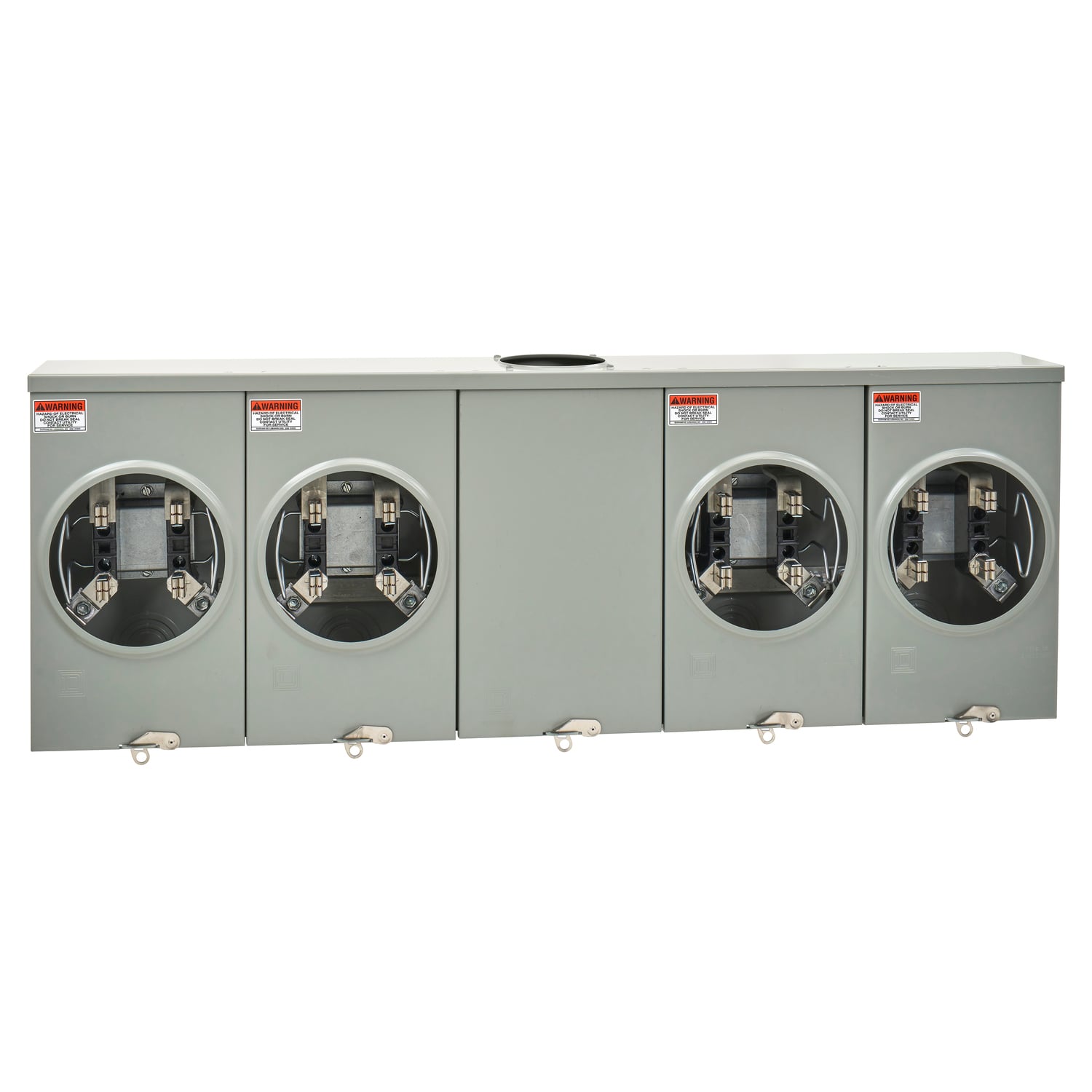 UT4R2352T Meter Socket, Horizontal Gang,ed Ringless Socket, 360 Amp, 4 Position, 4 Jaw, 600V, max, OH, UG, No Bypass