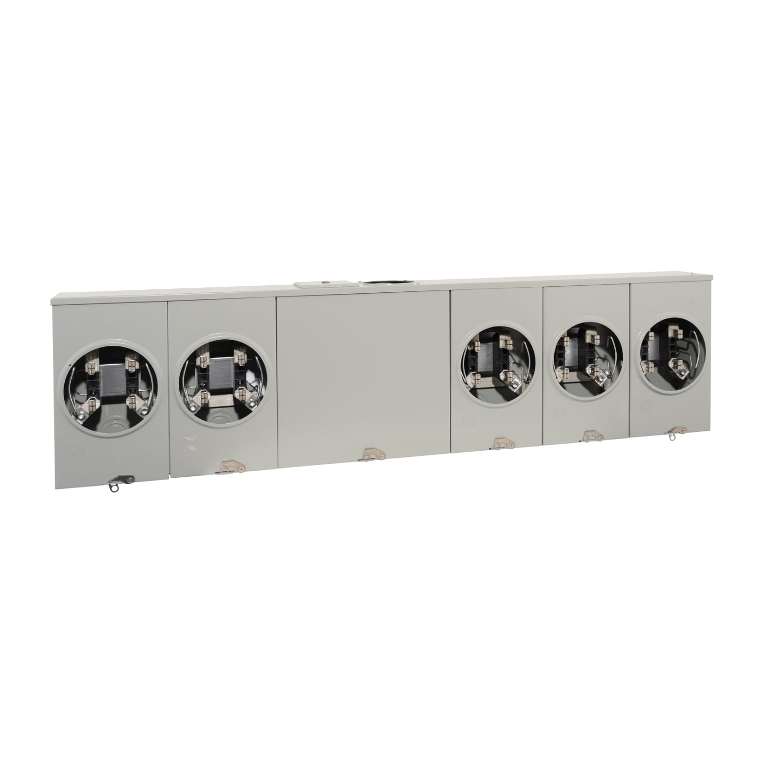 UT5R2392TU Horizontal Meter Socket, 5 Ringless Socket, No Bypass, 4 Jaw, OH, UG, 200 Amp