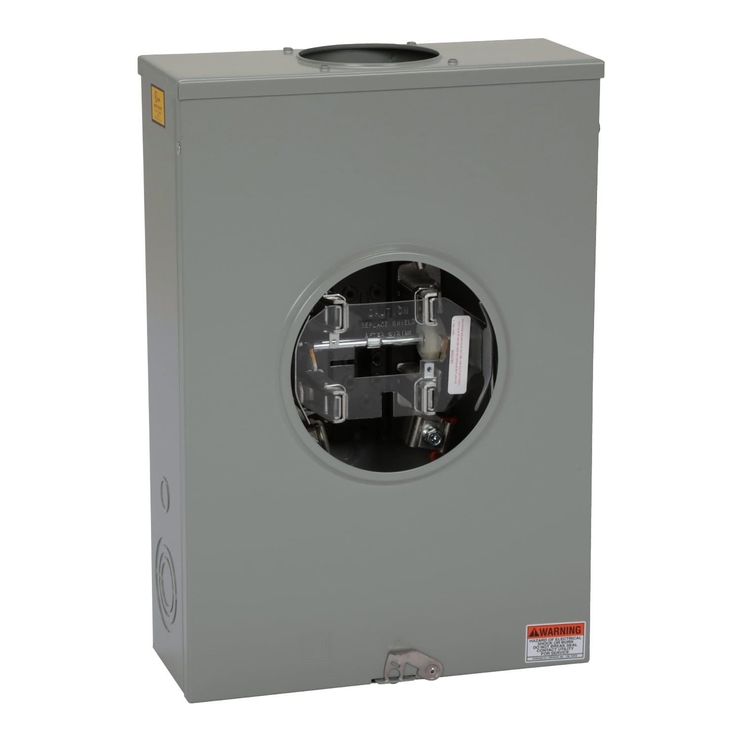 UTH4213T Single Position Meter Socket, 200 Amp, 1 Phase, Ringless, Lever, 4 Jaw with no release, OH, UG, 600V, 3 Wire