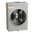 Individual meter socket, ringless socket, no bypass, 4 jaws no release, OH, UG, 125 A, up to 600 VAC single phase 3W