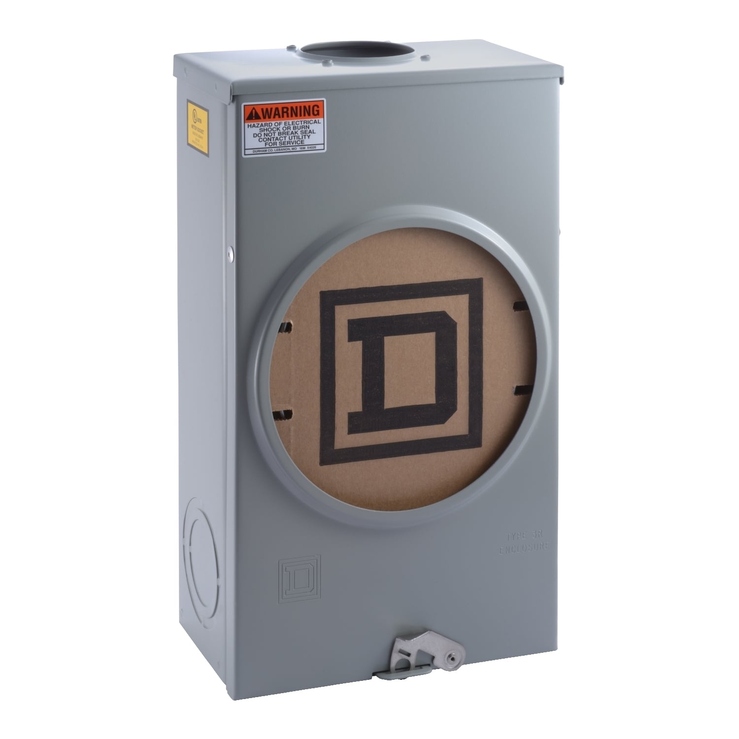 UTRS202B Meter Socket, Ringless, 1 Phase, 3 Wire, 4 Jaw, Series A, No Bypass, with no release