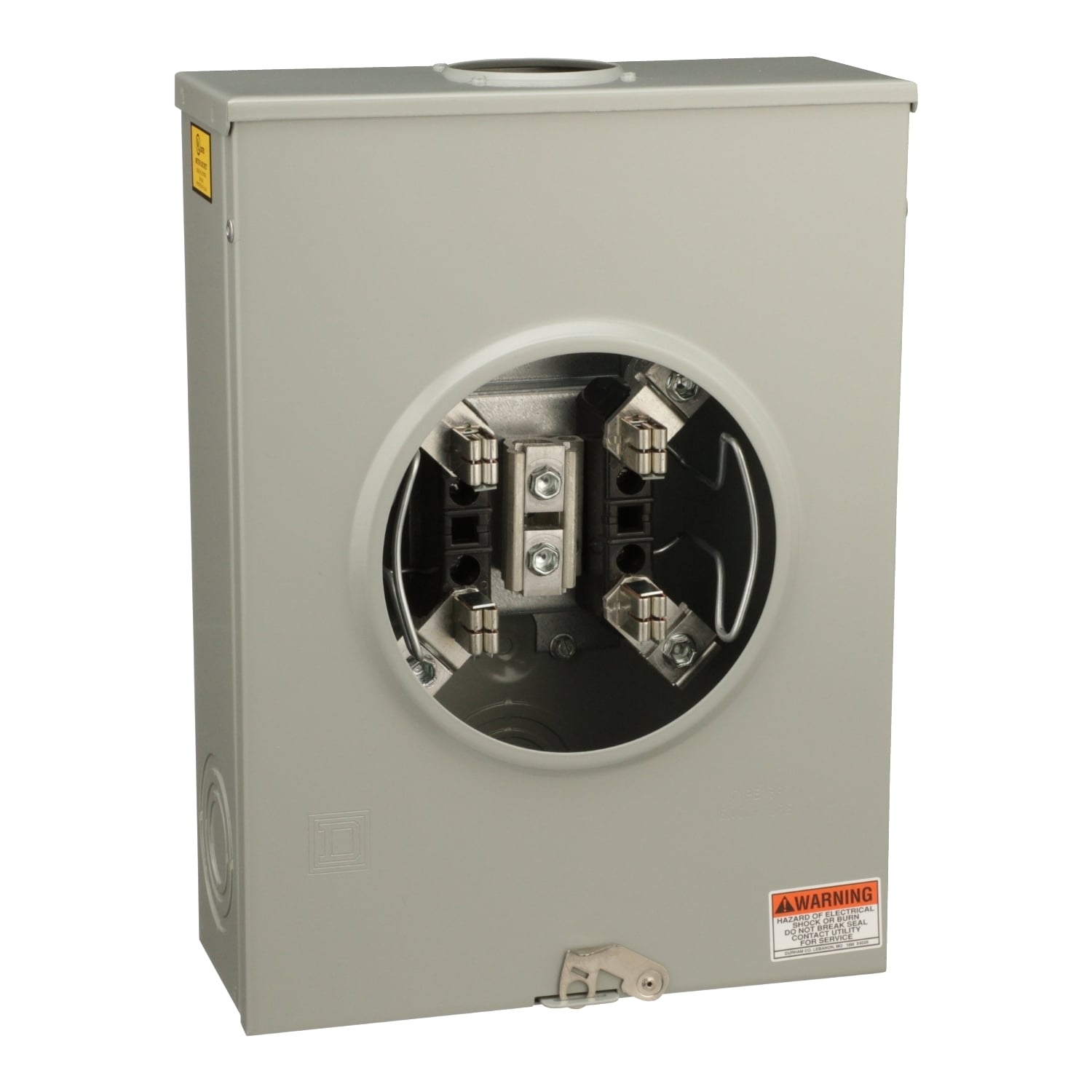 UTRS213B Single Position Meter Socket, 200 Amp, 1 Phase, Ringless, No Bypass, 4 Jaw with no release, OH, UG, 600V, 3 Wire
