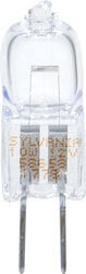 OBS58658 Tungsten Halogen Quartz Bi Pin STANDARD Low Pressure Clear Finish UV Stop With Transverse Filament G4 Bi Pin Base 10Watt 12Volt 2000Hr Lamp Life