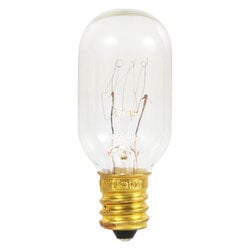 Incandescent T7 Bulb Shape Clear Finish Candelabra Base 15Watt 120Volt