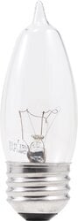 Incandescent Clear B10 25 Watt 120 Volt Candelabra Base 4 Pack Blister Pack