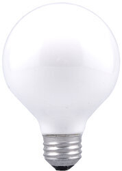 Incandescent G25 D?cor Bulb Shape Double Life Soft White Finish MediumAluminum Base 25Watt 120Volt Retail Pack 6Bulbs Per Case 1