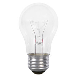 Incandescent A15 Bulb Shape Appliance Clear Medium Aluminum Base 40Watt 120Volt Retail Pack 24Bulbs Per Case 2Bulbs Per Package