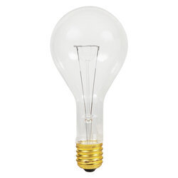 Incandescent PS35 Bulb Shape Clear Finish Mogul Base 500Watt 130Volt