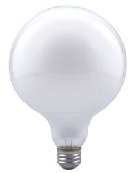Incandescent G40 D?cor Bulb Shape Clear Finish Medium Aluminum Base 60Watt 120V Retail Pack 6Bulbs Per Case 1Bulb Per Package