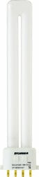 DULUX 13W single compact fluorescent lamp with 4 pin base, 4100K, 82 CRI, for use with electronic and dimming ballasts