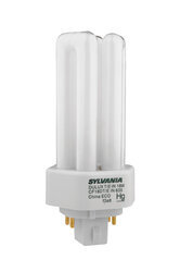 DULUX 18W triple compact fluorescent amalgam lamp with 4 pin base, 3500K color temperature,  82 CRI, for use with electronic and dimming ballasts, ECOLOGIC