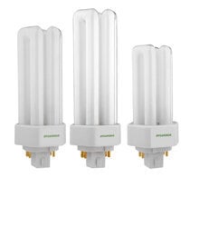DULUX 42W triple compact fluorescent amalgam lamp with 4 pin base, 3500K color temperature, 82 CRI, for use with electronic and dimming ballasts, ECOLOGIC