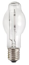 100W non cycling, environmentally friendlier high pressure sodium lamp, clear, universal burn. 100W LUMALUX PLUS ECOLOGIC high pressure sodium HID lamp, non cycling, pass Federal TCLP test, E39 based, ET23.5 bulb, universal burn, clear, 2100K