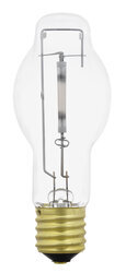100W LUMALUX STANDBY high pressure sodium HID lamp, instant restrike, 40,000hrs avg rated life, E39 based, ET23.5 bulb, universal burn, clear