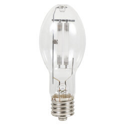 150W LUMALUX STANDBY high pressure sodium HID lamp, instant restrike, 40,000hrs avg rated life, E39 based, ET23.5 bulb, universal burn, clear