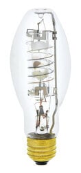 175W open fixture rated metal halide lamp, clear, base up burn within 15deg
