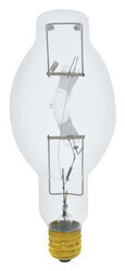 400W SUPER METALARC quartz metal halide lamp, high output, position dedicated, E39 POM base, BT37 bulb, enclosed fixture rated, horizontal only, clear, 4200K