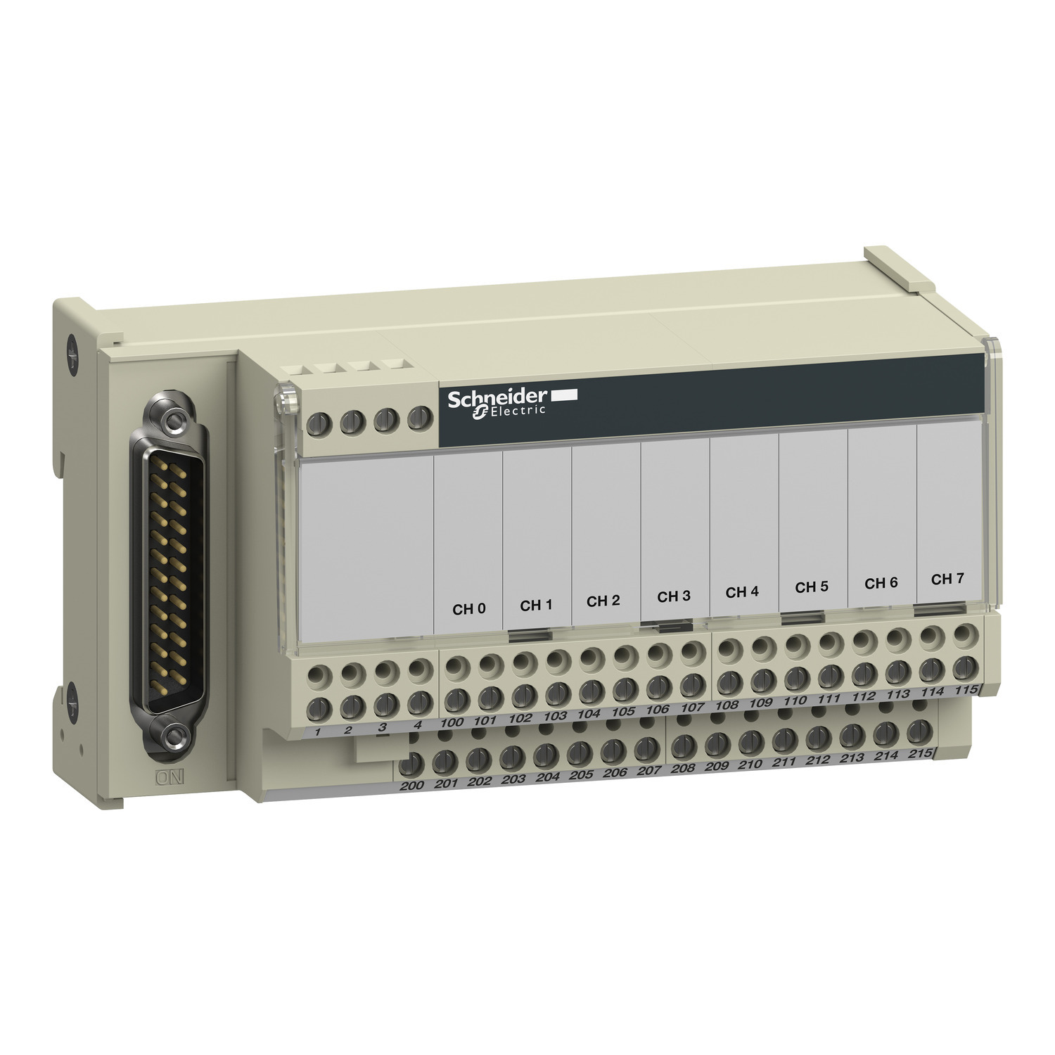 connection sub-base ABE7 - for distribution of 8 analog channels