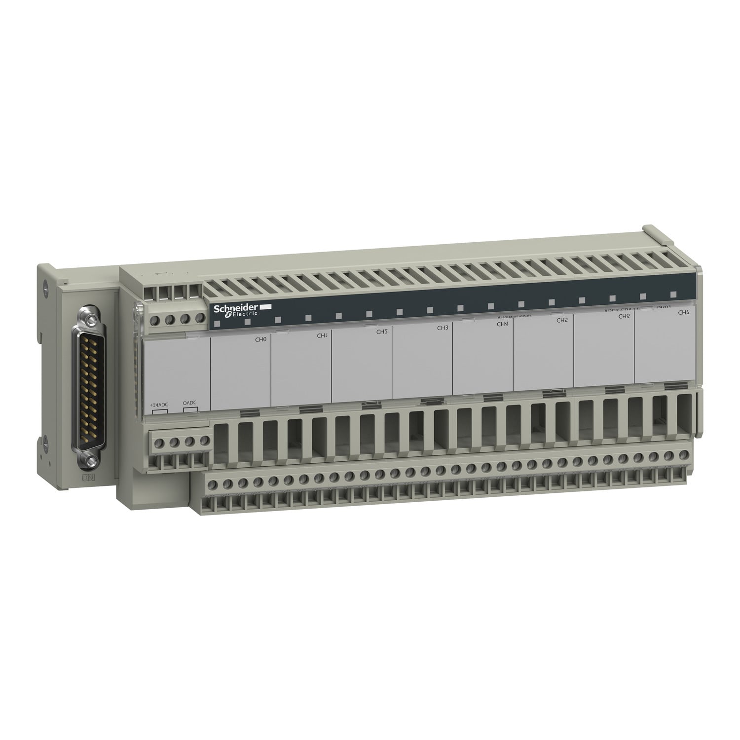 connection sub-base ABE7 - for distribution of 8 analog input channels