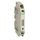 Telemecanique,INTERFACE RELAY - SOLID STATE,-25...70 AC at Us-5...55 AC unrestricted operation,120...127 V,9.5mm,<=1V at state 1,Schneider Electric,Screw clamp terminal,UL, IEC,asymmetrical DIN railcombination railsymmetrical DIN rail,interface for discrete signals,slim solid state input interface module
