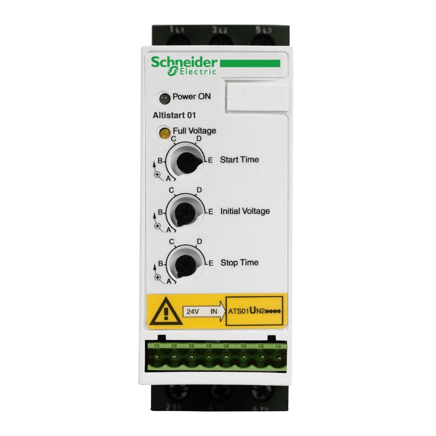 soft starter for asynchronous motor, Altistart U01, TeSys U, ATSU01, 12A, 200 to 480V, 2.2 to 5.5kW