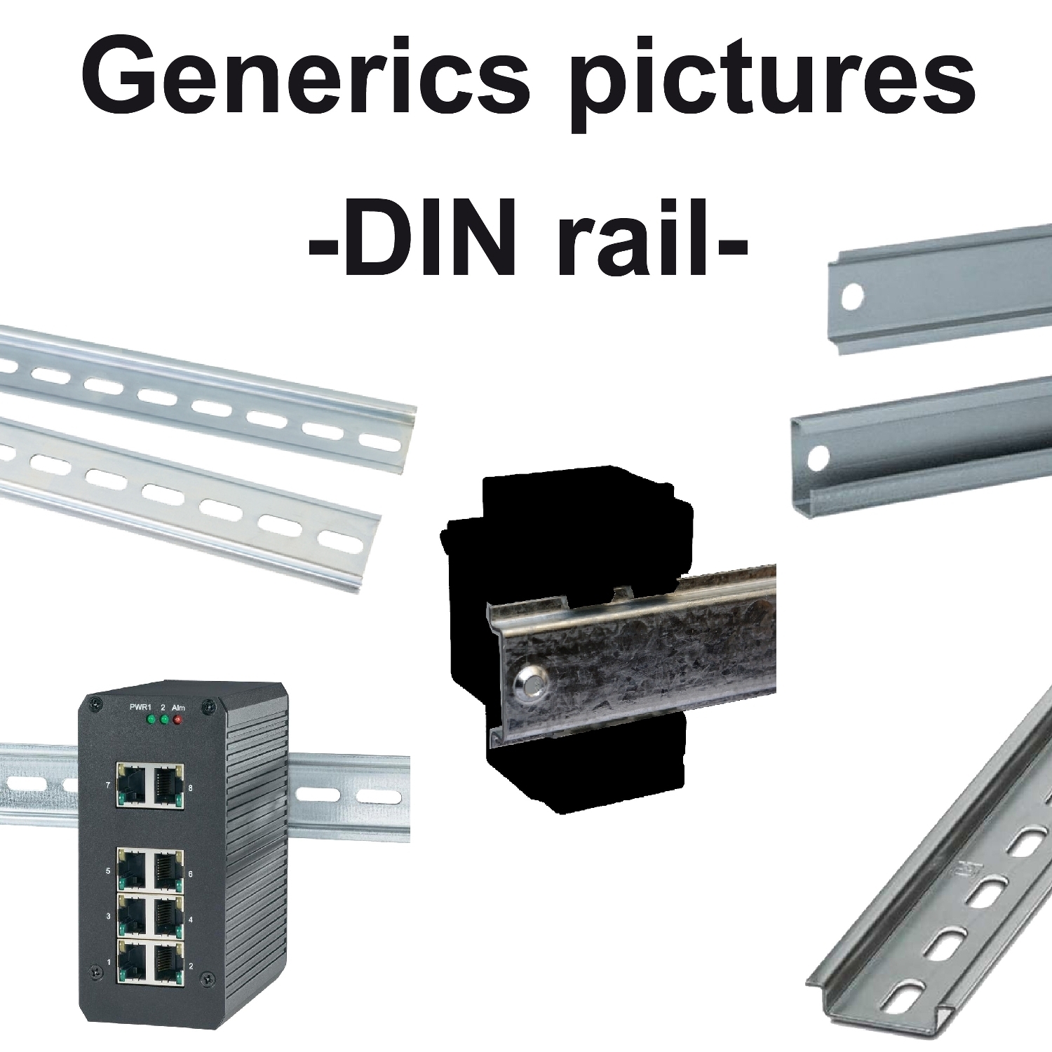 plate for mounting on symmetrical DIN rail