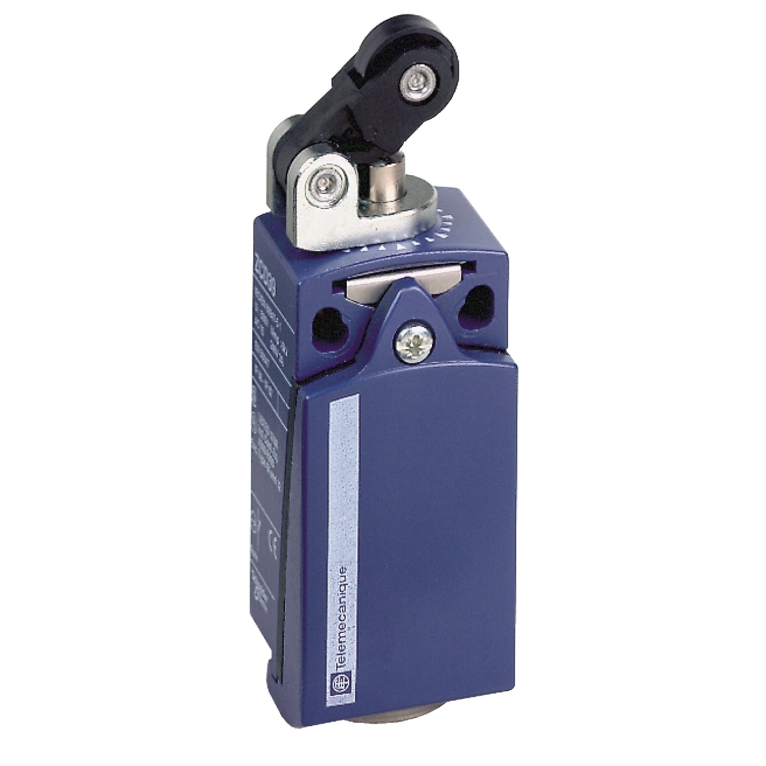 Limit switch, Limit switches XC Standard, XCKD, thermoplastic plastic roller lever plung. Hor, 1NC+1 NO, snap, 1/2NPT