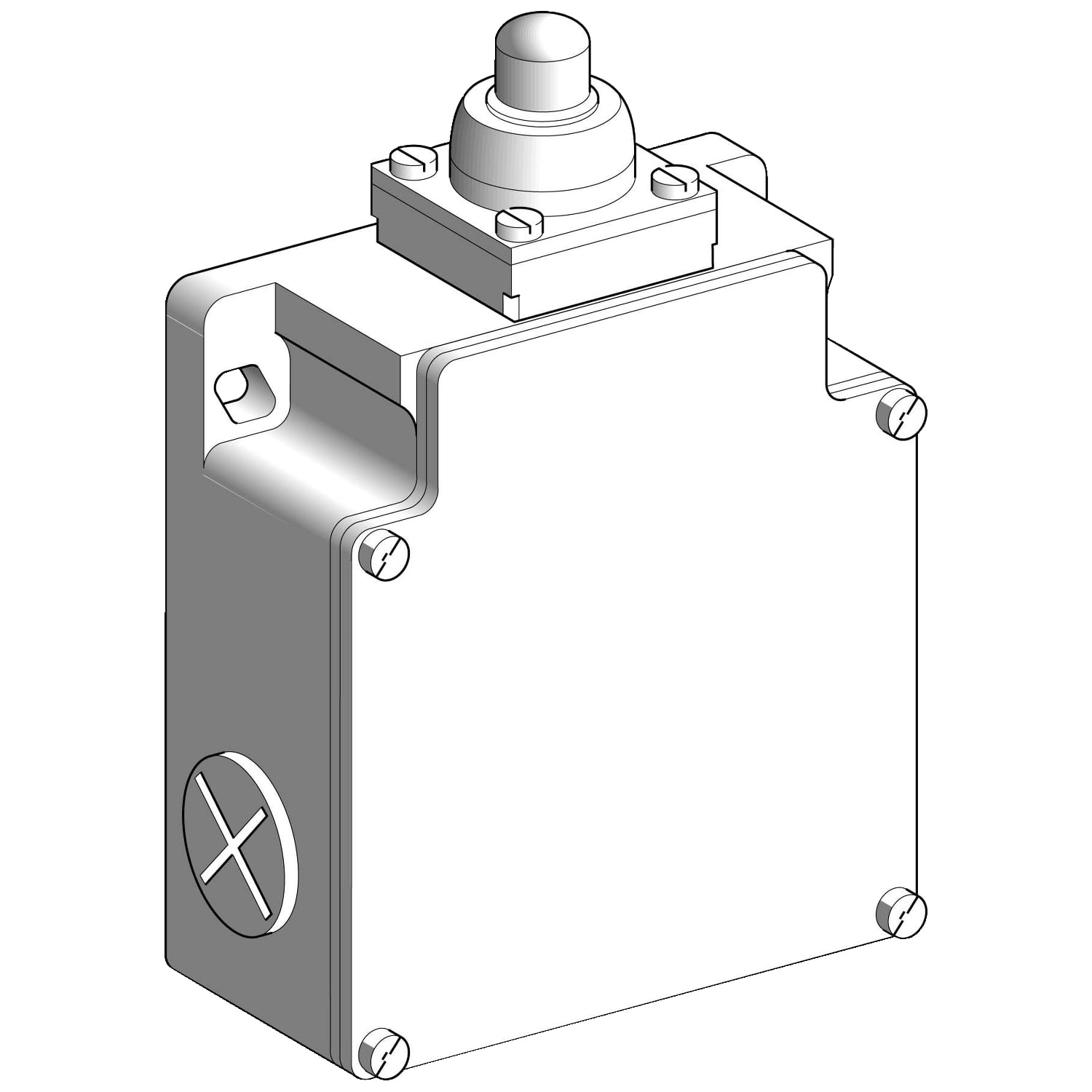 Limit switch, Limit switches XC Standard, XCKML, metal end plunger, 2x(1NC+1NO), snap action, Pg13