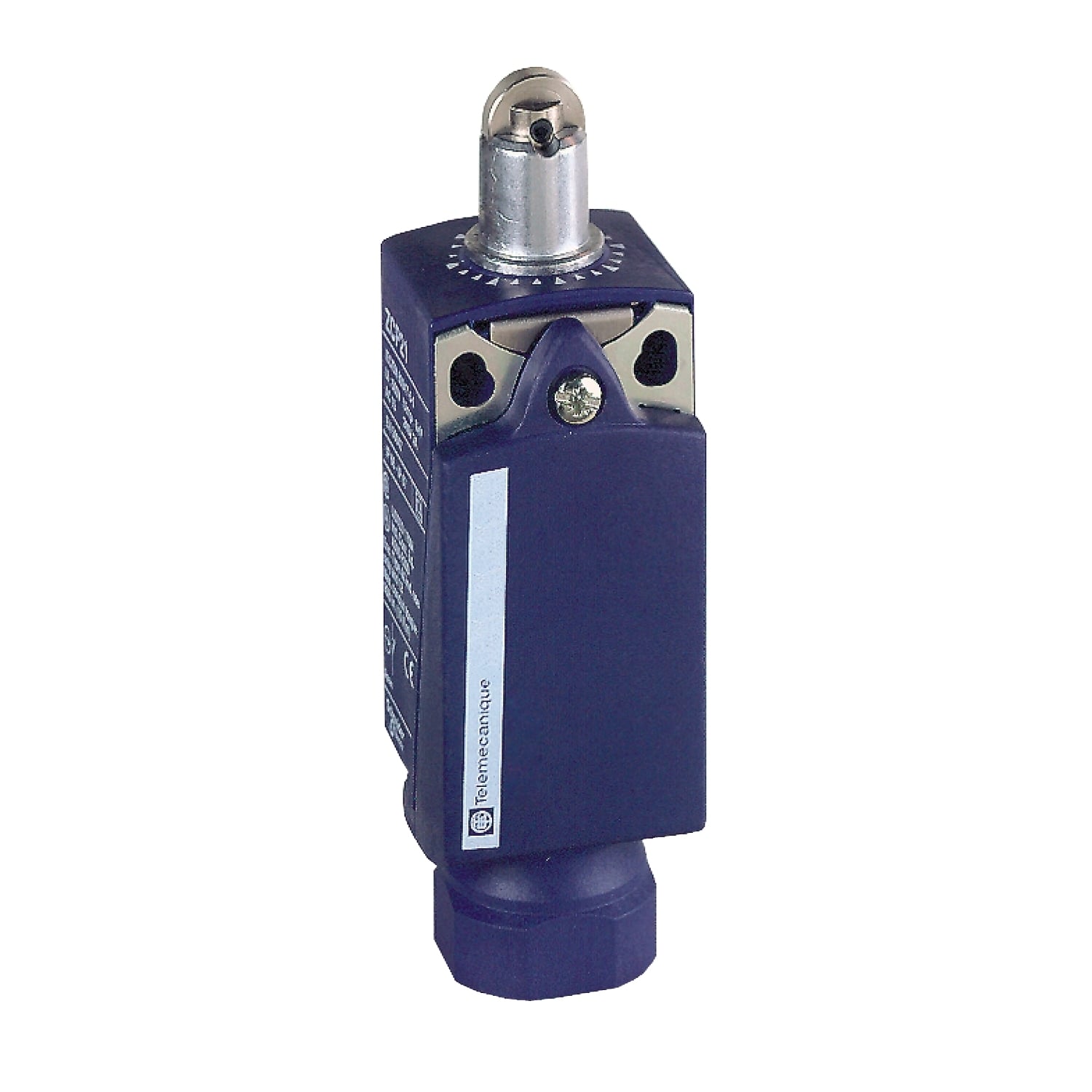 Limit switch, Limit switches XC Standard, XCKP, steel roller plunger, 1NC+1 NO, snap, 1/2NPT