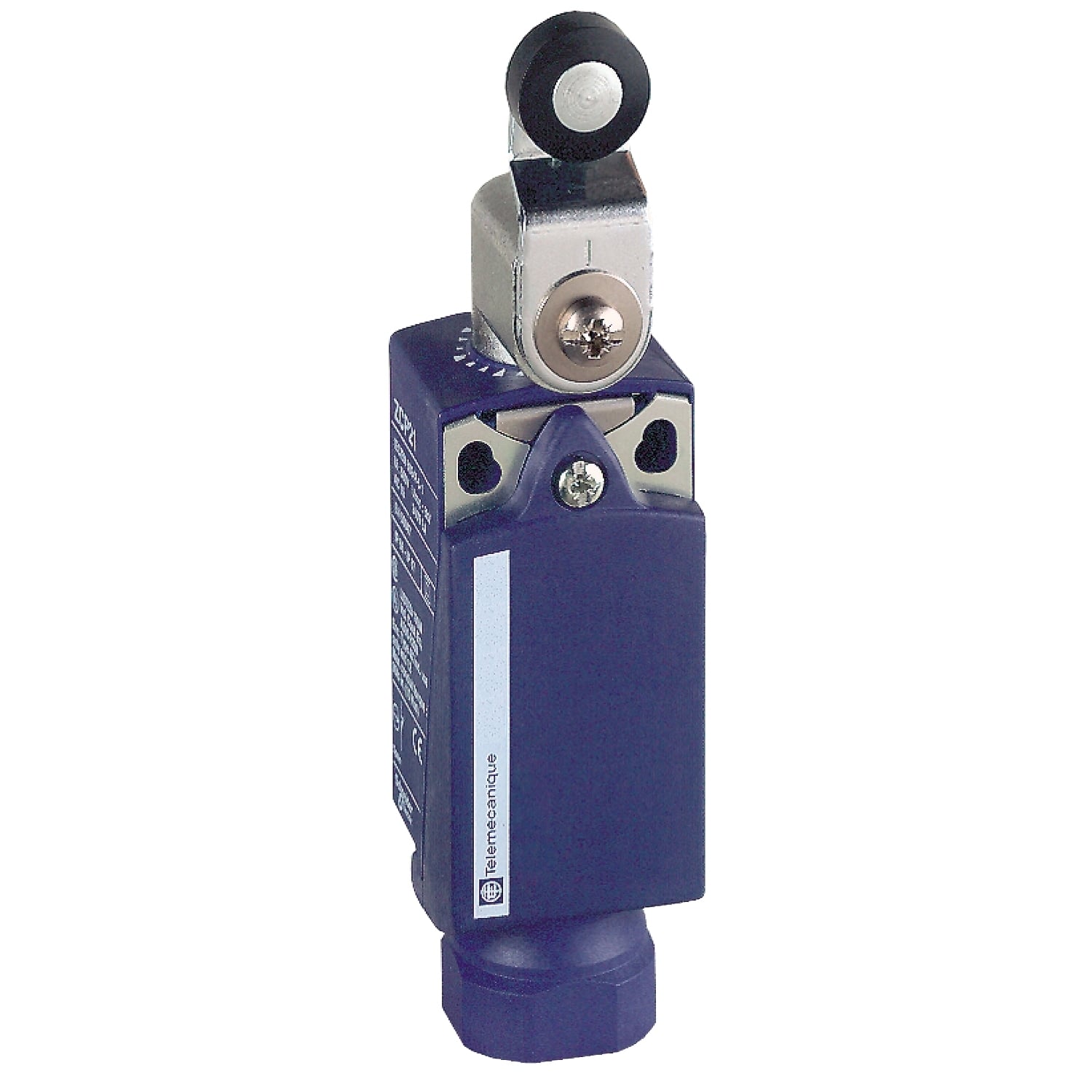 Limit switch, Limit switches XC Standard, XCKP, thermoplastic roller lever, 1NC+1 NO, snap, 1/2NPT