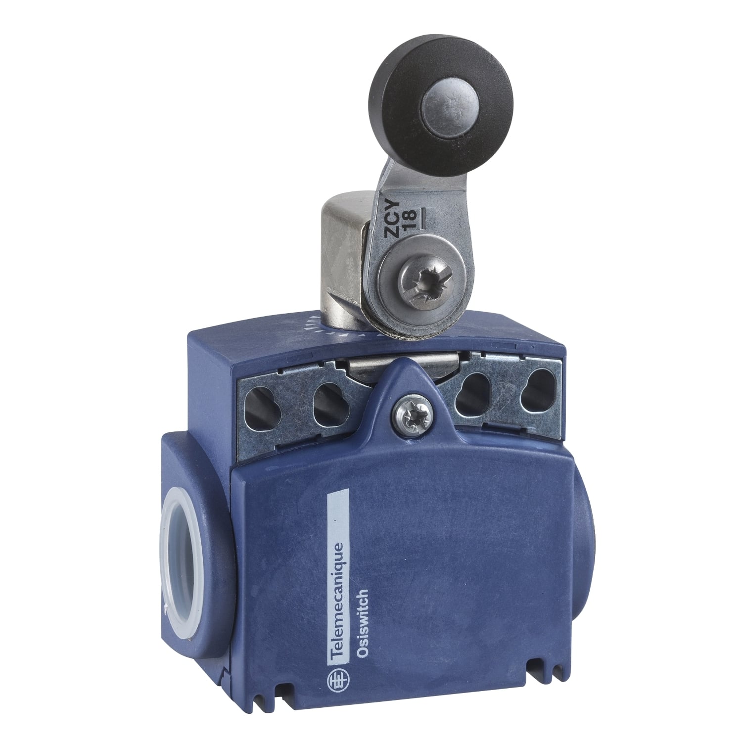 Limit switch, Limit switches XC Standard, XCKT, thermoplastic roller lever, 1NC+1 NO, snap, 1/2NPT