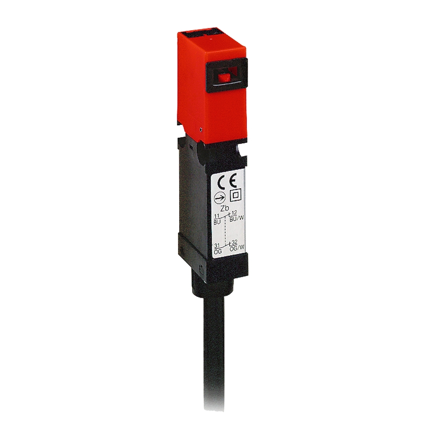 Safety switch, Telemecanique Safety switches XCS, plastic XCSMP, 1 NC + 1 NC + 1 NO, slow break, pre cabled 2 m