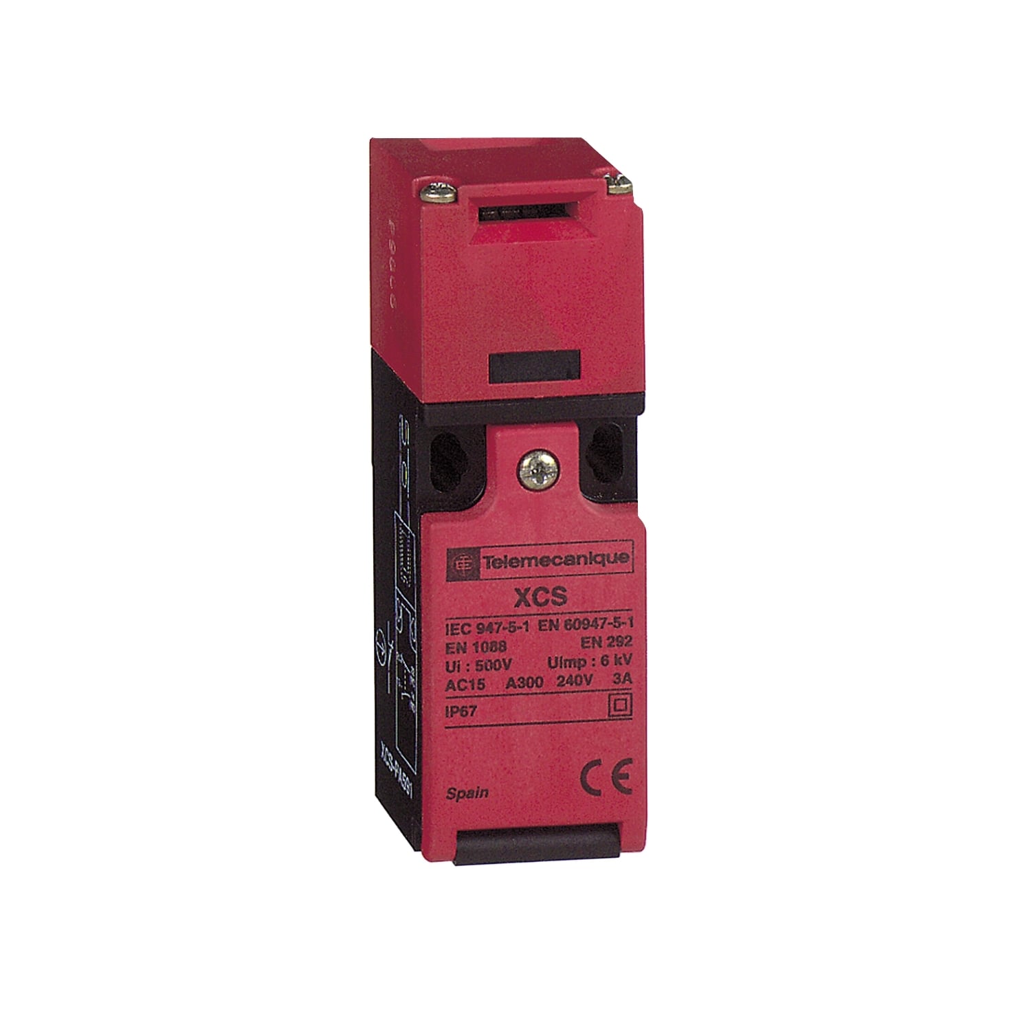 Safety switch, Telemecanique Safety switches XCS, plastic XCSPA, 1 NC + 1 NO, slow break, 1 entry tapped M16