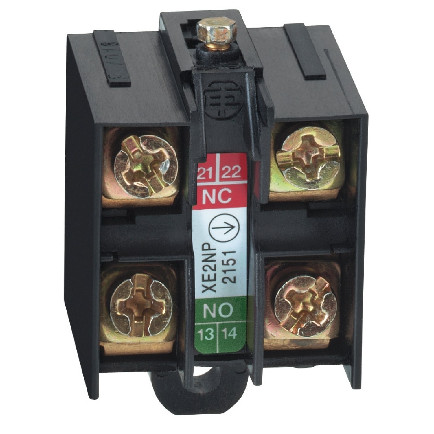 Limit switch contact block, Limit switches XC Standard, 1NC+1 NO, slow break, break before make