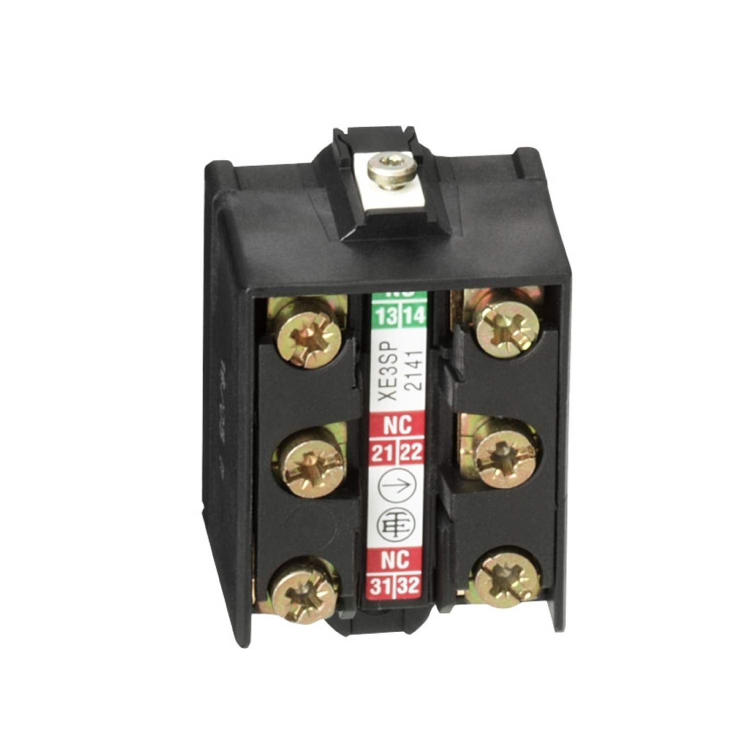 Limit switch contact block, Limit switches XC Standard, 2NC+1 NO, snap action