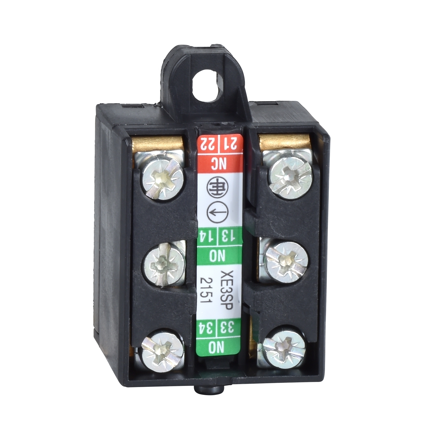 Limit switch contact block, Limit switches XC Standard, 1NC+2 NO, snap action