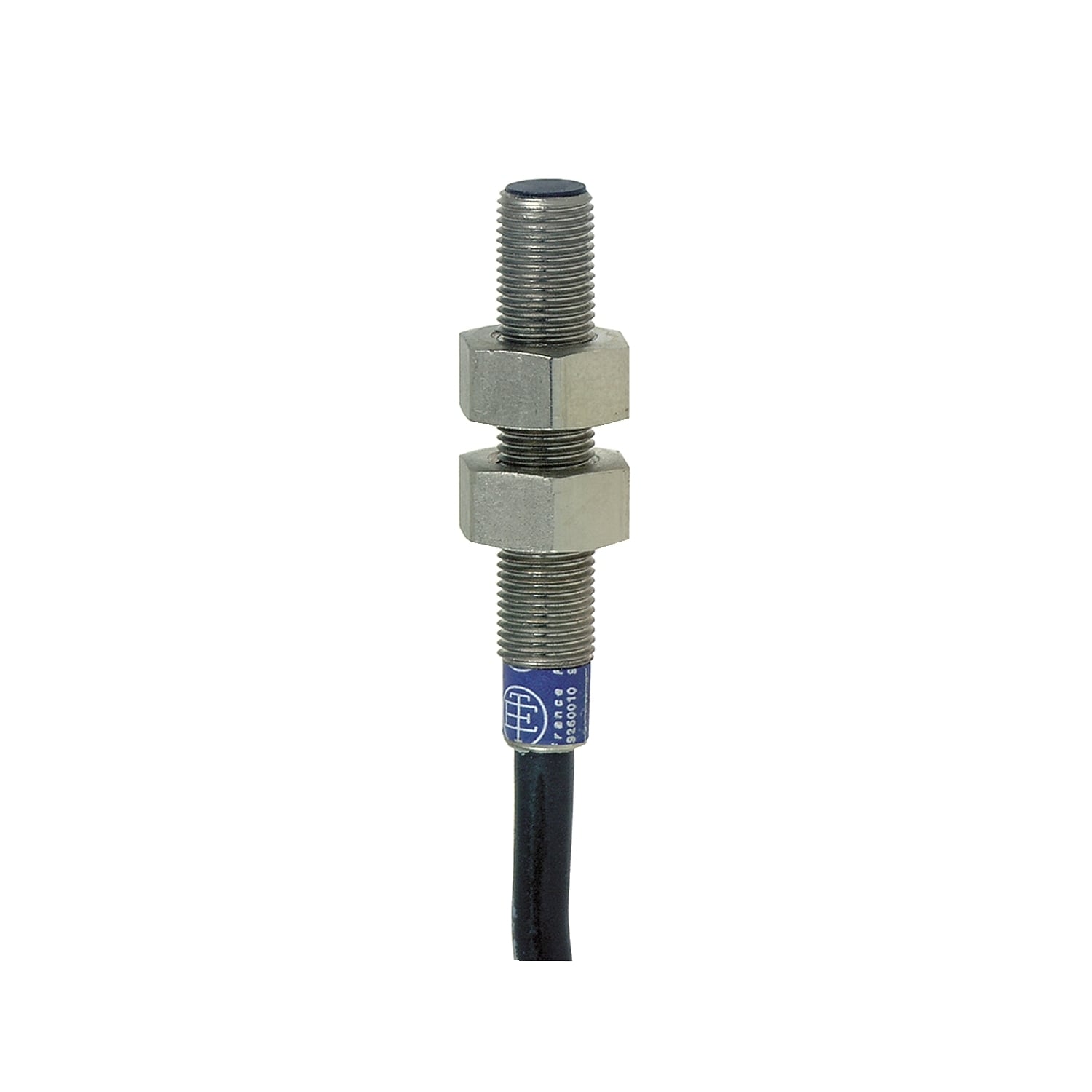 Inductive proximity sensors XS, inductive sensor XS1 M5, L28mm, brass, Sn1mm, 5..24VDC, cable 2m