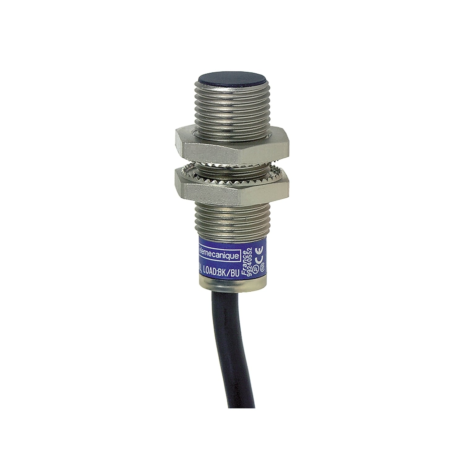 inductive sensor XS1 M12, L33mm, brass, Sn2mm, 12..24 VDC, cable 2 m