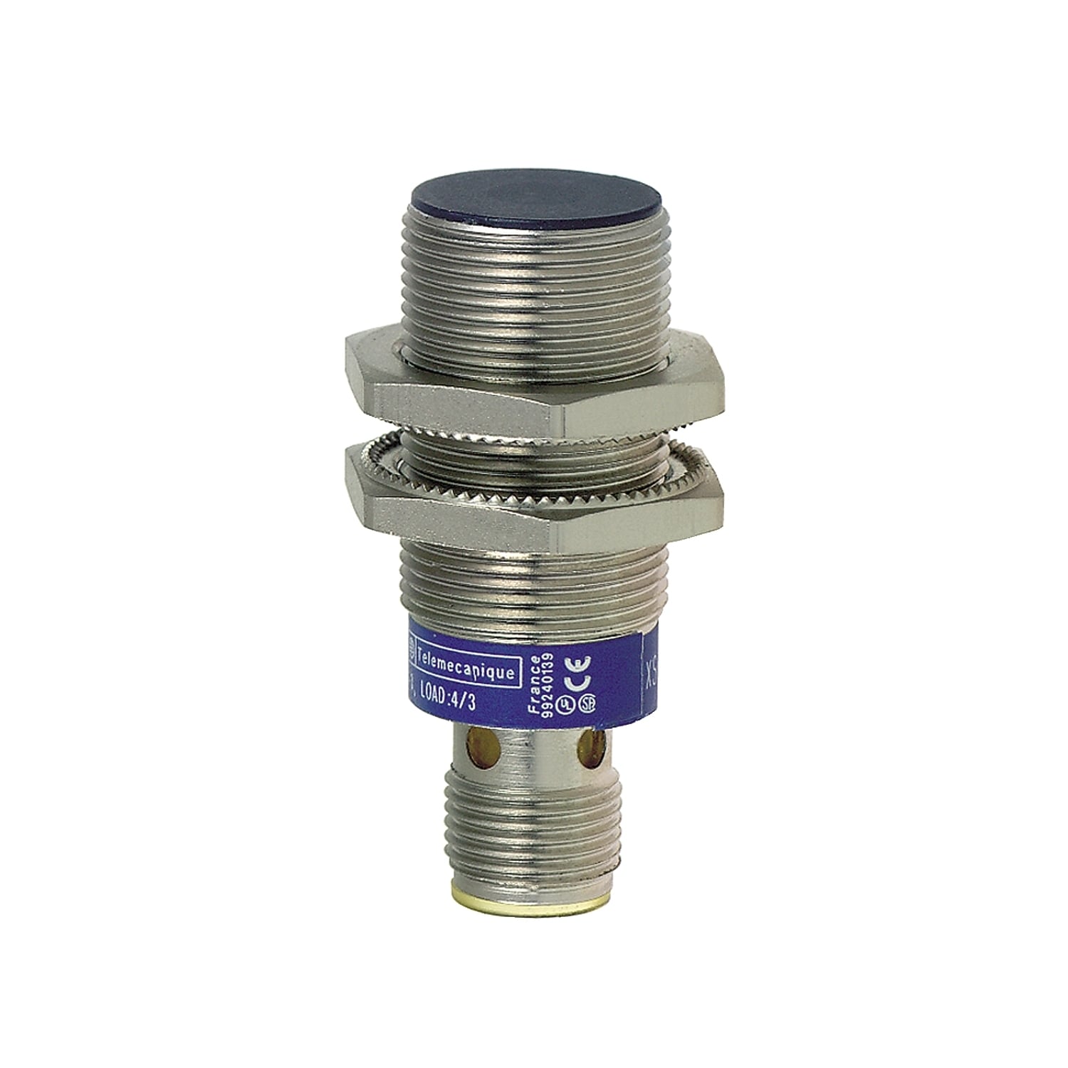Inductive proximity sensors XS, inductive sensor XS1 M18, L50mm, brass, Sn10mm, 12...24 VDC, M12