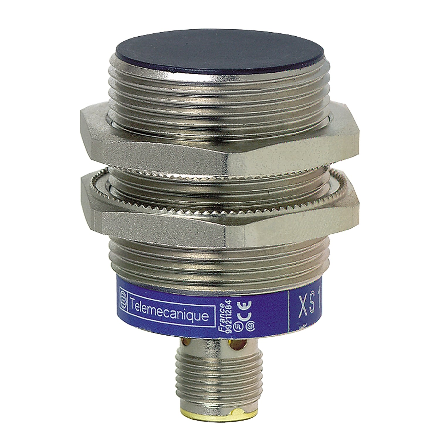 Inductive proximity sensors XS, inductive sensor XS1 M30, L55mm, brass, Sn20mm, 12...24 VDC, M12