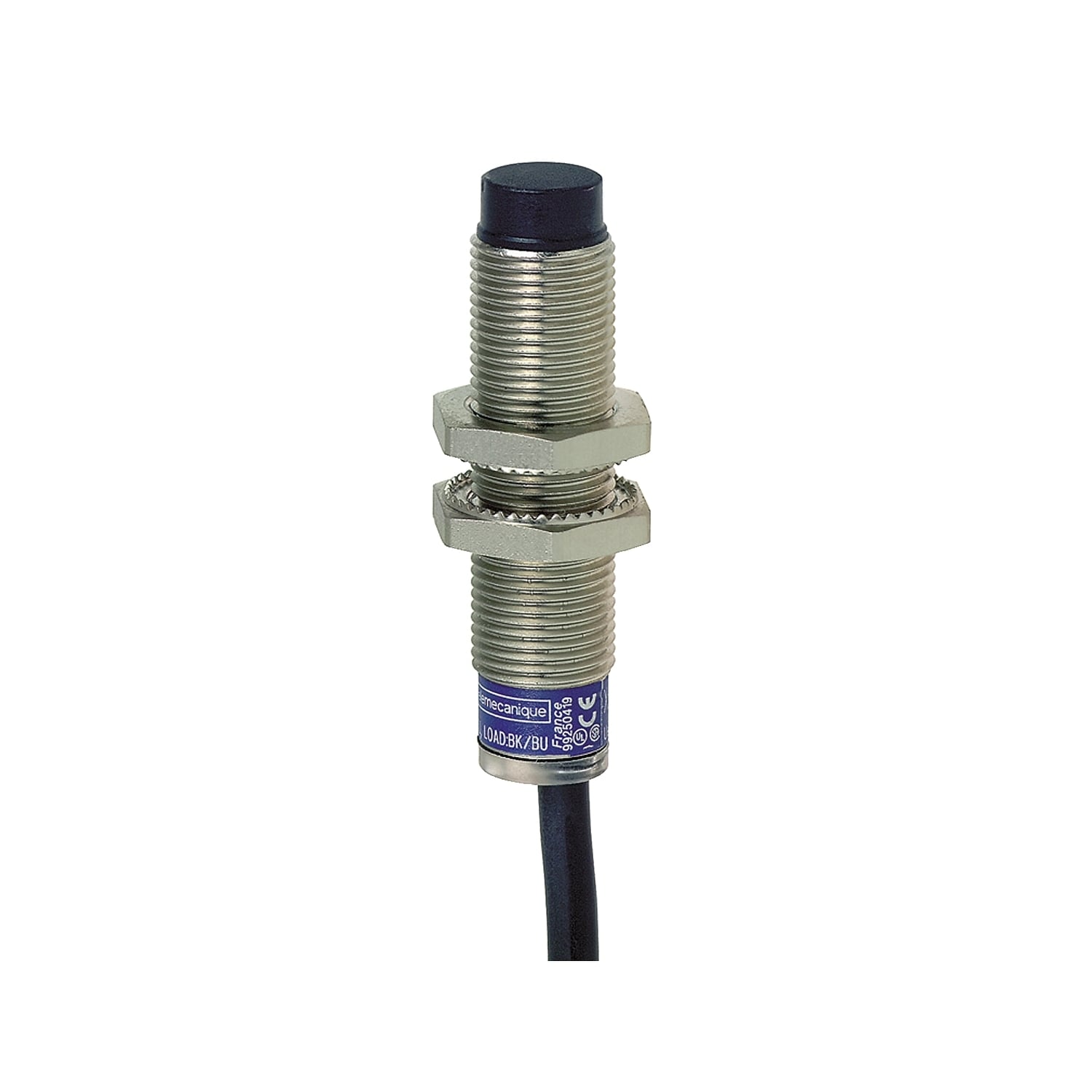 inductive sensor XS2 M12, L55mm, brass, Sn4mm, 12..24VDC, cable 2m