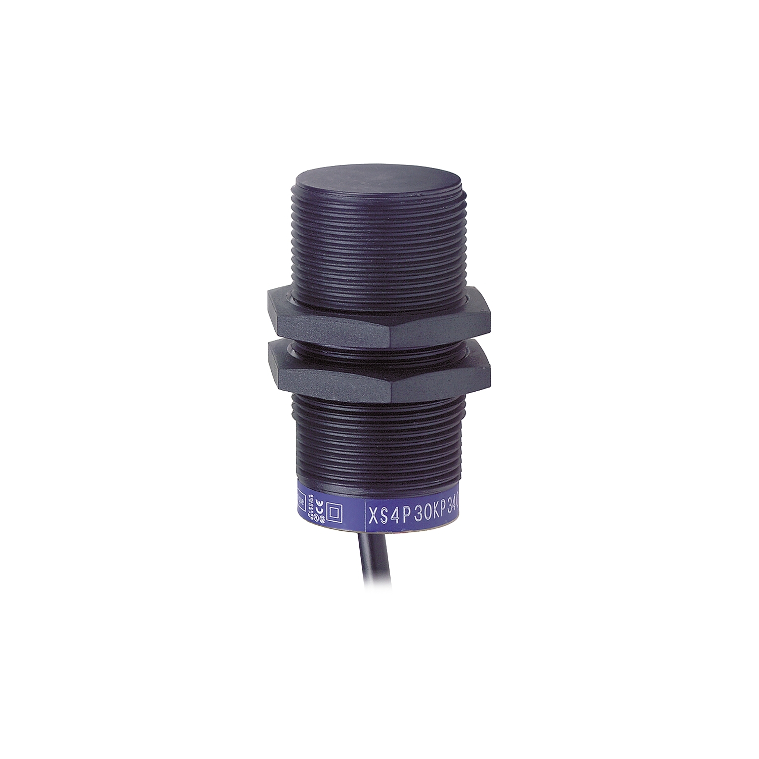 Inductive proximity sensors XS, inductive sensor XS4 M30, L62mm, PPS, Sn15mm, 24...240VAC/DC, cable 2 m