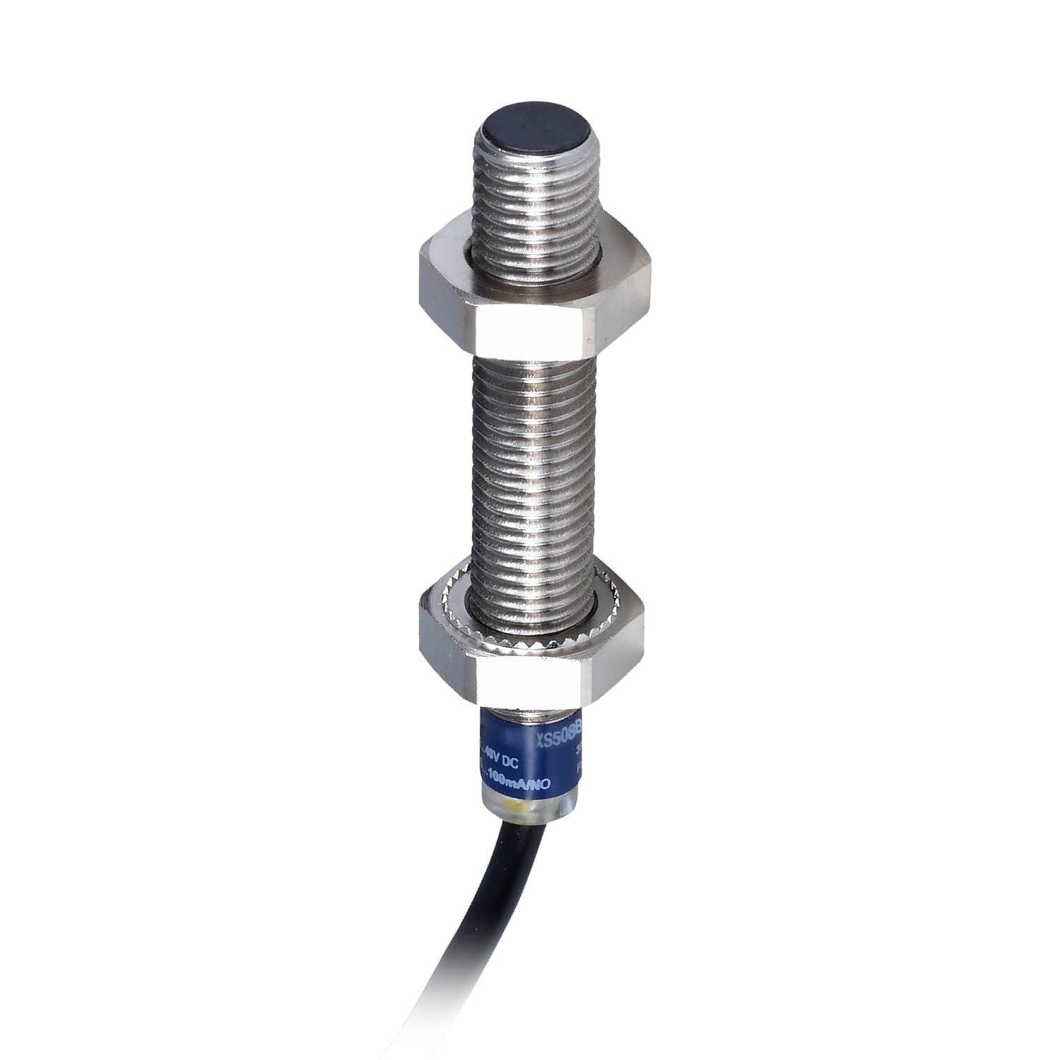 Inductive proximity sensors XS, inductive sensor XS5 M8, L33mm, stainless, Sn1.5 mm, 12...24 VDC, cable 2 m