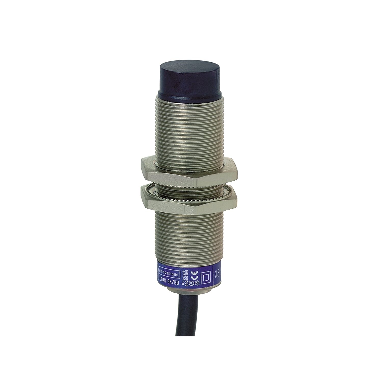 Inductive proximity sensors XS, inductive sensor XS6 M18, L60mm, brass, Sn12mm, 24...240VAC/DC, cable 2 m