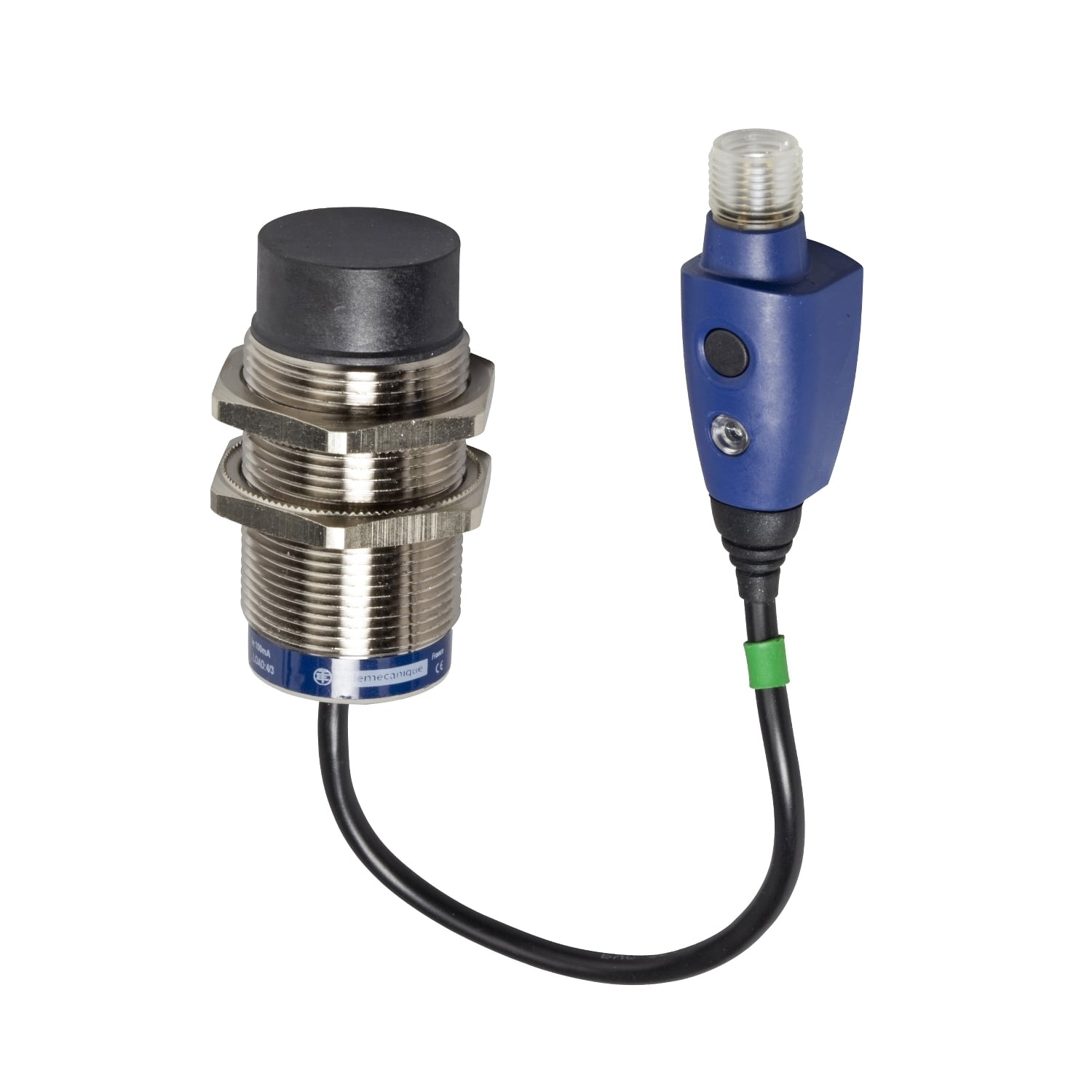 Inductive proximity sensors XS, inductive sensor XS6 M30, L63mm, brass, Sn18mm, 12...24 VDC, M12 0.15 m