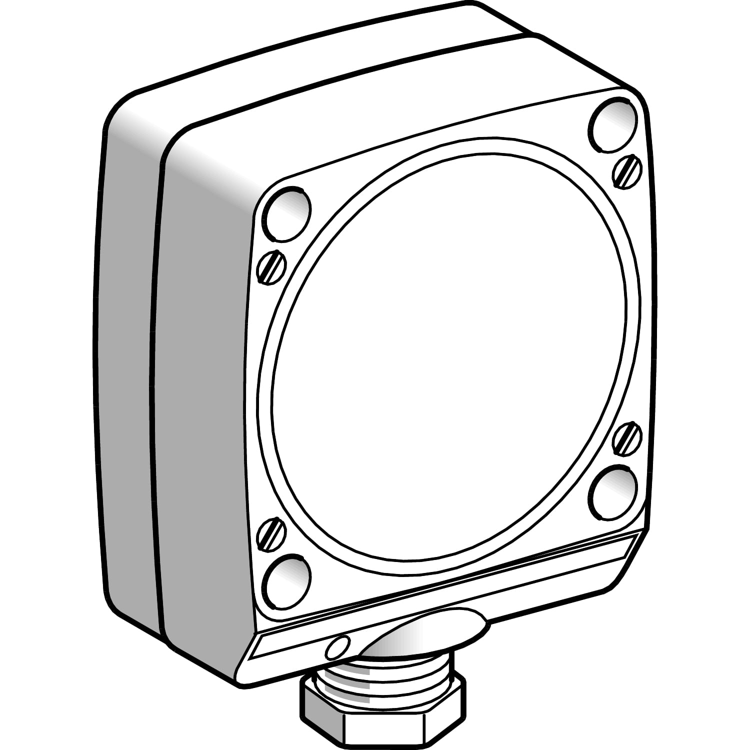 Inductive proximity sensors XS, inductive sensor XSD 80x80x40, plastic, Sn40mm, 24...240 VAC, terminals