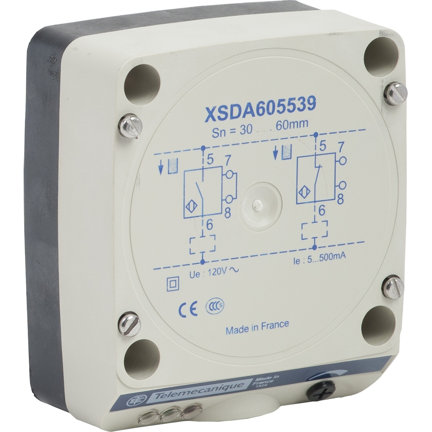 Inductive proximity sensors XS, inductive sensor XSD 80x80x40, plastic, Sn40mm, 24...240 VAC, terminals