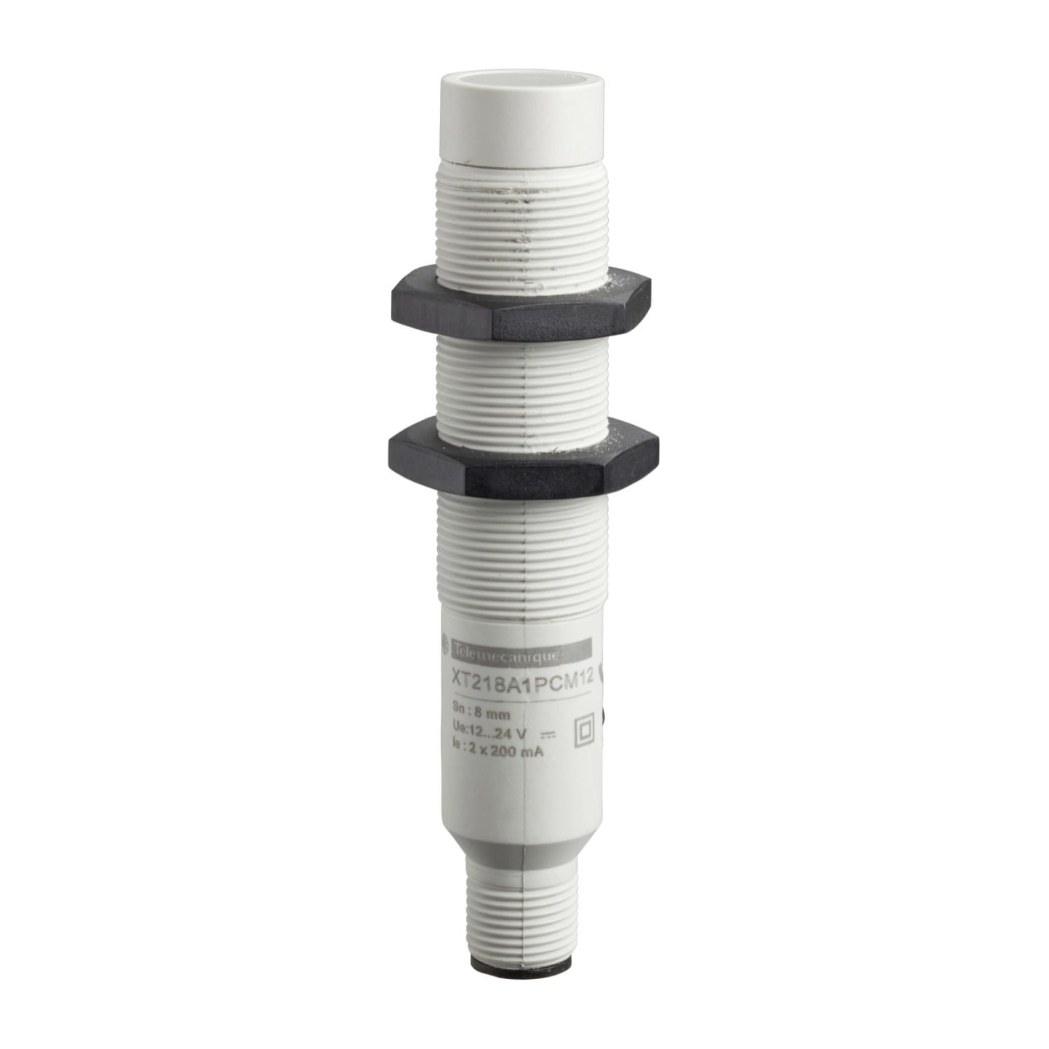 Telemecanique Capacitive proximity sensors XT, cylindrical M18, plastic, Sn 8 mm, 12...24 V DC